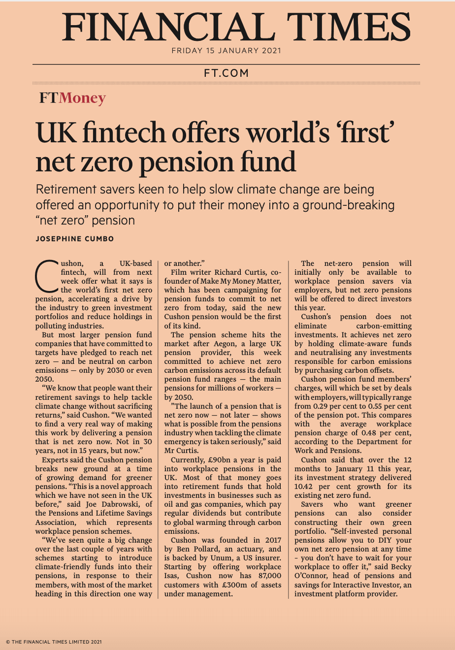 Financial Times Article